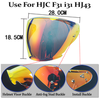 Visière photochromique pour demi-casque HJC F31 I31 HJ-43 HJ43, lentille photochromique, bouclier de remplacement étanche, protection UV, accessoires de moto