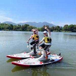 Bateaux gonflables de course de lac de flotteur avec la bicyclette d'eau de mer de pédale - Product Image 3