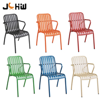 Vente directe usine – Chaises de jardin, de patio et de café personnalisables en couleur – Mobilier de salle à manger extérieur – Chaise de café en aluminium pour restaurant extérieur