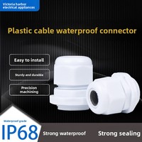 Connecteurs étanches série M en nylon PA66 YQWEIG, presse-étoupe étanches série PG, protection contre la tension en plastique M12/M16