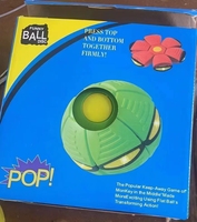 Jouets d'extérieur pour enfants, disque volant interactif à déformation plate, boule volante magique UFO