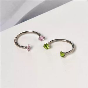 Anneaux de nez en acier inoxydable 316L pour femmes, anneaux de nez en forme de <span class=keywords><strong>fer</strong></span> à <span class=keywords><strong>cheval</strong></span>, 18G 20G, clous en zircon cubique, boucles d'oreilles <span class=keywords><strong>tragus</strong></span>, hélix, septum, piercing, mariage - Product Image 3