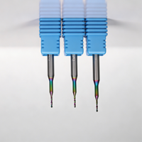 Mata Bor Mikro Karbida Padat Presisi Tinggi 0.1mm-3.0mm CNC Mini Drill