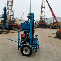 Plateforme de forage de puits d'eau à moteur diesel hydraulique, équipement de forage pour l'exploration minière