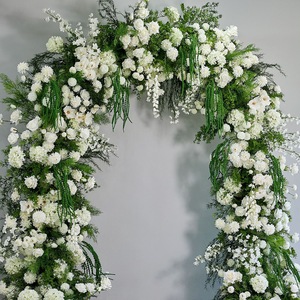 Arco de Boda Personalizado de Fábrica, Arreglo Floral Blanco para Fondo de Boda, Decoración Floral para Boda - Product Image 4