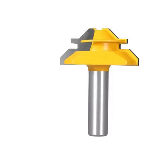 Alat tukang kayu 45 derajat 1/4 1/2 8 Shank miter alat pemotong tanggam kayu pemotong penggilingan <span class=keywords><strong>Router</strong></span> <span class=keywords><strong>bit</strong></span> - Product Image 1