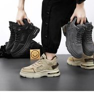 Sneakers en toile blanches pour hommes, chaussures de skate à semelle épaisse, confortables et élégantes, pour un usage quotidien au printemps, en automne et en hiver