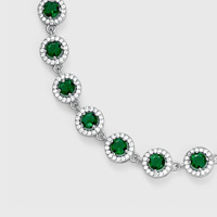 Nouveau Bracelet Élégant et Tendance en Alliage de Zircon Vert pour Femme – Accessoire de Mode Idéal pour les Fêtes et le Quotidien