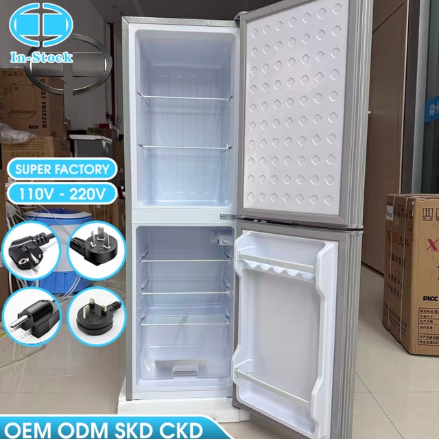 D 156L Double-door Fridges for Home Household Energy-saving Ultra-thin Freezer and Refrigerator Refrigerators