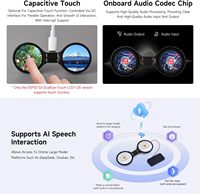 Carte de développement AIoT binoculaire Aismartlink Waveshare ESP32-S3, écran tactile IPS de 1,28 pouce, prend en charge l'interaction vocale IA
