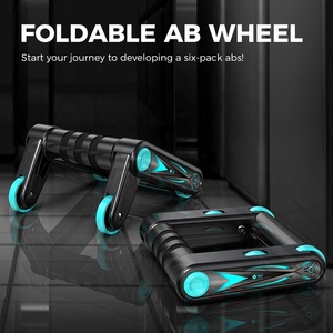 MIKE SPORTS Workout rolo multifunções rolo roda AB Push up Bar Stand - Product Image 2