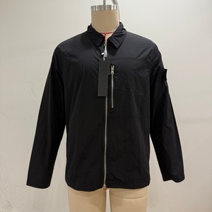 Designer brand casual fashionable stone <b>jacket</b> Outdoor metal nylon island waterproof <b>zipper</b> <b>jacket</b> For men - Product Image 5