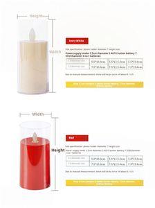 Ensembles de bougies LED pour la décoration de mariage, accessoires de jeu ScriptKilling, célébrations de Noël - Product Image 3
