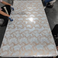 Decoración de Pared Interior Moderna, Lámina de PVC de Alto Brillo, Impermeable, Resistente al Fuego y a las Manchas, con Protección UV, para Apartamentos, Entretenimiento y Hogar
