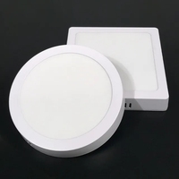 Plafonnier LED rond carré de haute qualité fabriqué en Chine, montage en surface, panneau LED pour plafond, 6W 9W 12W 15W 18W 24W pour intérieur