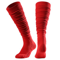 Chaussettes de football et de basketball personnalisées avec logo, rembourrées, à compression, en polyester et élasthanne, vente en gros OEM