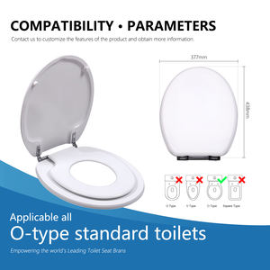 ที่นั่งชักโครกสีขาว MDF ที่นั่งชักโครกสำหรับเด็กผู้ใหญ่เด็กสองในหนึ่งครอบครัวทำความสะอาดง่ายสำหรับเด็กการฝึกขับถ่าย - Product Image 4