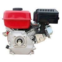 Moteur à essence monocylindre refroidi par air de 7,5 CV, 4 temps, 212 cm³, à démarrage électrique, pour usage agricole industriel