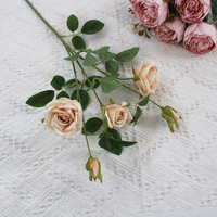 Fleur artificielle en soie Yafei Rose pour décoration intérieure, présentation en magasin, mariage, Saint-Valentin, Thanksgiving, style haut de gamme