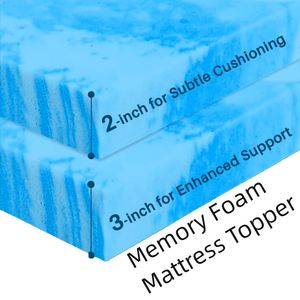 180X200 3 4 pouces d'<span class=keywords><strong>épaisseur</strong></span> mousse à mémoire de forme de sommeil de refroidissement lit double simple sur-<span class=keywords><strong>matelas</strong></span> fabriqué en Chine usine de <span class=keywords><strong>matelas</strong></span> - Product Image 1