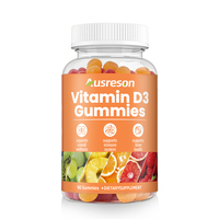 Compléments alimentaires en bonbons vegan à la vitamine D3, marque privée SPL OEM, soutien de la santé immunitaire et osseuse, vitamine D3 K2 sous forme de gommes