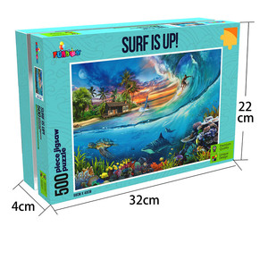 Trò Chơi Xếp Hình 500 Mảnh Bằng Bìa Cứng Màu Xanh Dương Bán Chạy Từ Nhà Máy Trò Chơi Xếp Hình - Product Image 3