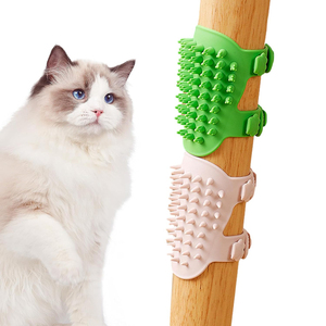 ซิลิโคนแมว tickling Scratcher ผนังมุม Groomer แผ่นแมวแปรงหวีทําความสะอาดตัวเอง - Product Image 1