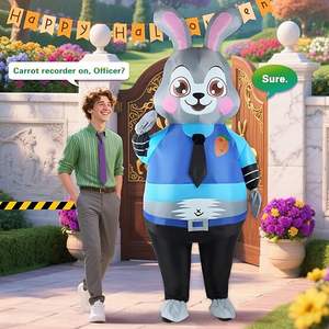 Disfraz inflable de conejo de Pascua, disfraz inflable para fiestas de Pascua, disfraz de mascota, cosplay. - Product Image 6