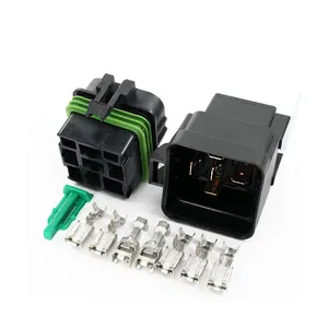 50/30 amp kualitas tinggi tahan cuaca kawat otomotif konektor Harness 5Pin Relay & SocketKit