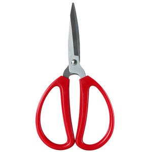 Qixin <b>Paper</b> Scissors 193mm Stainless Steel <b>Red</b> Handle Office Use - Product Image 1