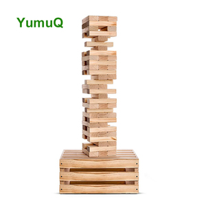 مكعبات خشبية من YumuQ ألعاب طاولة كلاسيكية مكعبات ألعاب تراكبة على بعضها ألعاب برجية متساقطة - Product Image 6