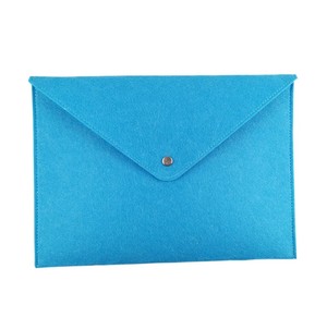 Hard Simple Style Business Felt A4 Button Bag portadocumenti portadocumenti custodia in feltro cartelle portadocumenti busta portadocumenti - Product Image 5