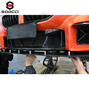 Estilo <span class=keywords><strong>APR</strong></span> para BMW G87 M2, alerón de labio delantero, placa de protección del enfriador de aceite, divisor de fibra de carbono seco, mejora de cuchara delantera de labio de barbilla - Product Image 5