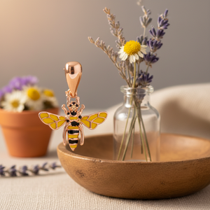 Minimalist Bee Design Enamel Yellow <b>Stud</b> <b>Earrings</b> Turkish Handmade 925 Sterling Silver Jewelry <b>Fine</b> Handcrafted Jewelry - Product Image 3