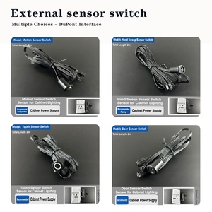 Interrupteur à capteur de mouvement LED pour <span class=keywords><strong>armoire</strong></span>, capteur tactile DuPont 2m pour éclairage de cuisine, <span class=keywords><strong>armoire</strong></span>, vitrine, OEM - Product Image 5