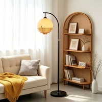 Lampadaire vintage en fer forgé style coucher de soleil pour salon, lampe d'ambiance LED décorative haut de gamme de style médiéval pour chambre à coucher