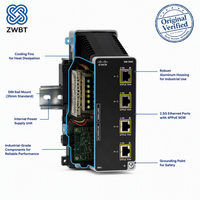Module d'extension PoE Cisco Catalyst IEM-3500-4MU= MGig 4x 2.5G/1G/100M RJ45 90W PoE++ 4PPoE, extensible jusqu'à 15 ports au total, 20W