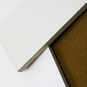 Kente 2*4 hiện đại sợi khoáng gạch Trần trắng cao lửa đánh giá hấp thụ âm thanh cách nhiệt khói bằng chứng chống ẩm - Product Image 2