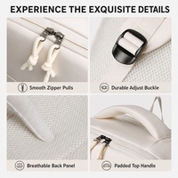 Sac à dos multifonctionnel pour ordinateur portable 15,6 pouces, sac de voyage en tissu haute densité imperméable, sac de voyage pour hommes et femmes avec port USB