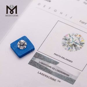 Diamant de laboratoire cultivé CVD, certifié IGI, rond, 1 ct, 2 ct, 3 ct, 4 ct, 5 ct, couleur DEF, pureté VS1 VS2 - Product Image 5