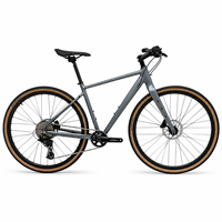 Vélo tout-terrain en aluminium 700C léger, capacité de charge 120 kg, freins à disque hydrauliques, idéal pour le trajet quotidien et les aventures.