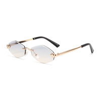 Twooo T1248 Fashion Shades Gradient Outdoor UV400 Metal Women Lunettes de soleil 2024
