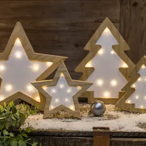 Recém nova chegada H7.3inch glitter ouro acender carta XMAS decoração de madeira 21LED natal luz