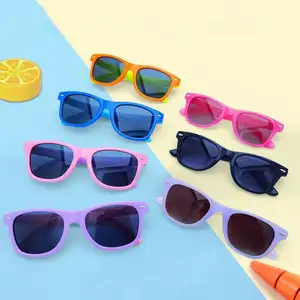 Tr90 Polarized Sunglasses Kids Boys Girls Sun Glasses TPEE Silicone Safety Fashion Glasses Gift For Children Baby
