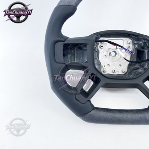 Volante de Fibra de Carbono Negro para Automóvil, Envío Rápido de Fábrica, para Land Rover Range Sport <span class=keywords><strong>sv</strong></span> Discovery 3 - Product Image 4