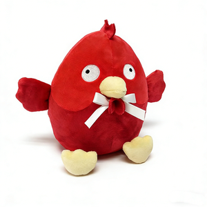Customized Chonky bird stuffed animal, <b>Cute</b> core chicken plush, Quirky red bird plush decor - Product Image 3