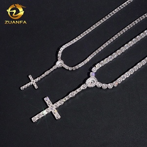 Gioielli Raffinati in Vendita, Catena Tennis Hip Hop di Alta Qualità in <span class=keywords><strong>Argento</strong></span> 925 con Moissanite Certificata GRA - Product Image 5