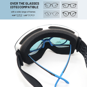 怡佳光学儿童滑雪护目镜磁性镜片定制标志男童女童青少年OTG眼镜防雾儿童滑雪板护目镜 - Product Image 4