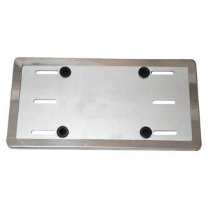 Cornice per <span class=keywords><strong>Targa</strong></span> Auto in Acciaio Inox Robusta Senza LED, Resistente alla Corrosione, Prodotta in Cina per Targhe Standard del Kirghizistan - Product Image 1