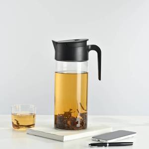 Tự động trượt lớn 1.5L 1.8L thủy tinh borosilicate Bình nước Jug với trọng lực hoạt động tip để đổ gỉ cơ chế miễn phí - Product Image 2
